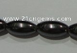 CMH148 15.5 inches 6*12mm rice magnetic hematite beads wholesale