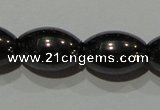 CMH149 15.5 inches 8*12mm rice magnetic hematite beads wholesale