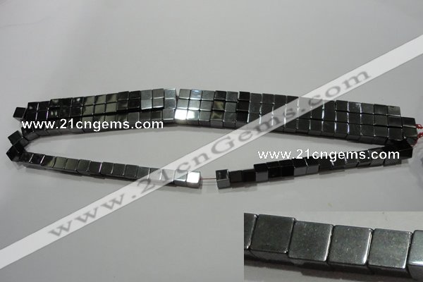 CMH160 15.5 inches 6*6mm cube magnetic hematite beads wholesale