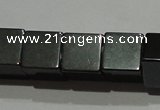 CMH161 15.5 inches 8*8mm cube magnetic hematite beads wholesale