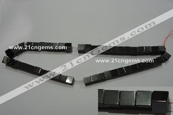 CMH161 15.5 inches 8*8mm cube magnetic hematite beads wholesale