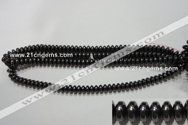 CMH167 15.5 inches 5*8mm rondelle magnetic hematite beads