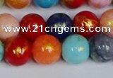 CMJ1012 15.5 inches 8mm round mixed Mashan jade beads wholesale