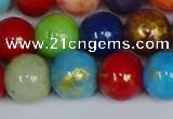 CMJ1014 15.5 inches 12mm round mixed Mashan jade beads wholesale