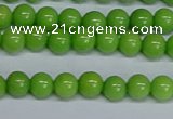 CMJ114 15.5 inches 6mm round Mashan jade beads wholesale