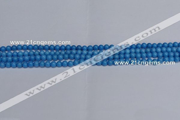 CMJ134 15.5 inches 4mm round Mashan jade beads wholesale