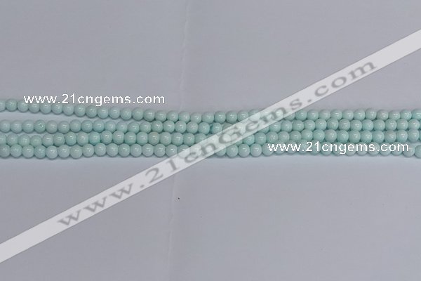 CMJ211 15.5 inches 4mm round Mashan jade beads wholesale