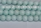 CMJ212 15.5 inches 6mm round Mashan jade beads wholesale