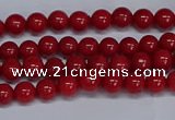 CMJ22 15.5 inches 4mm round Mashan jade beads wholesale