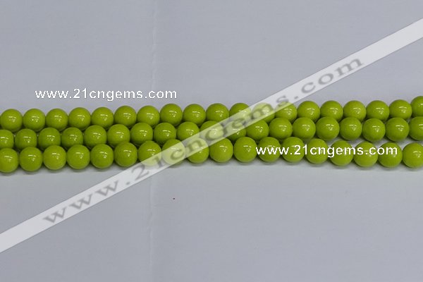 CMJ221 15.5 inches 10mm round Mashan jade beads wholesale