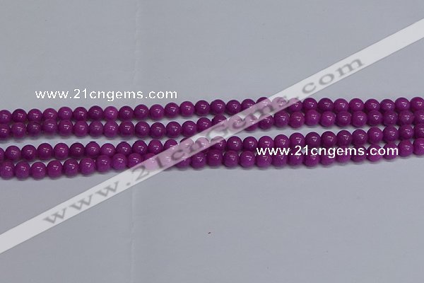 CMJ254 15.5 inches 6mm round Mashan jade beads wholesale