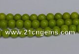 CMJ267 15.5 inches 4mm round Mashan jade beads wholesale