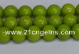 CMJ269 15.5 inches 8mm round Mashan jade beads wholesale