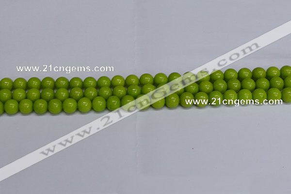 CMJ269 15.5 inches 8mm round Mashan jade beads wholesale