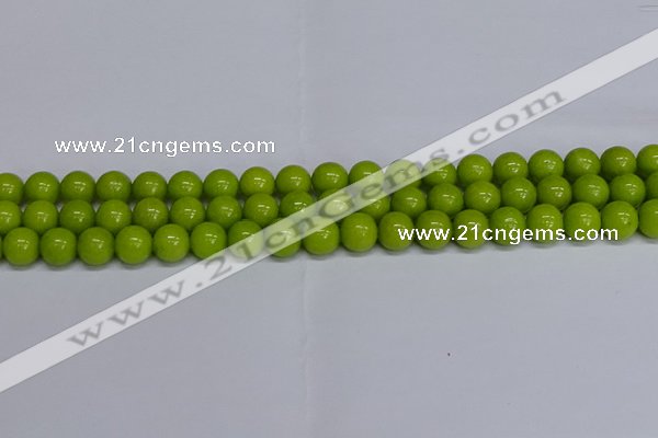 CMJ270 15.5 inches 10mm round Mashan jade beads wholesale