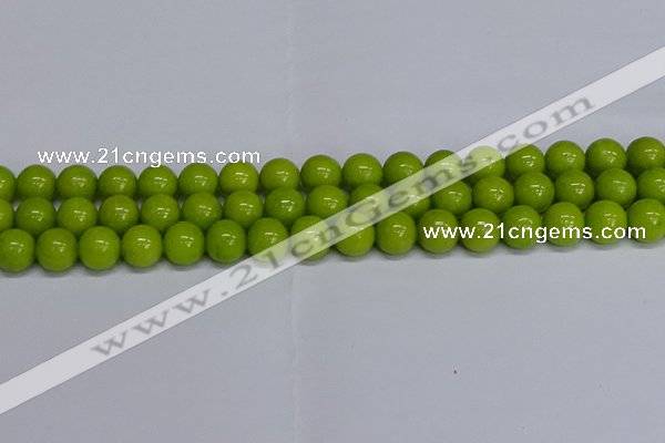 CMJ271 15.5 inches 12mm round Mashan jade beads wholesale