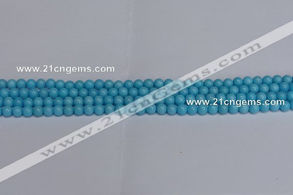 CMJ274 15.5 inches 4mm round Mashan jade beads wholesale