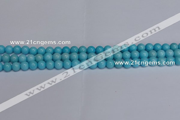 CMJ276 15.5 inches 8mm round Mashan jade beads wholesale