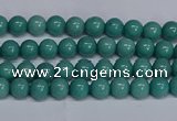 CMJ288 15.5 inches 4mm round Mashan jade beads wholesale