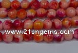 CMJ400 15.5 inches 4mm round rainbow jade beads wholesale