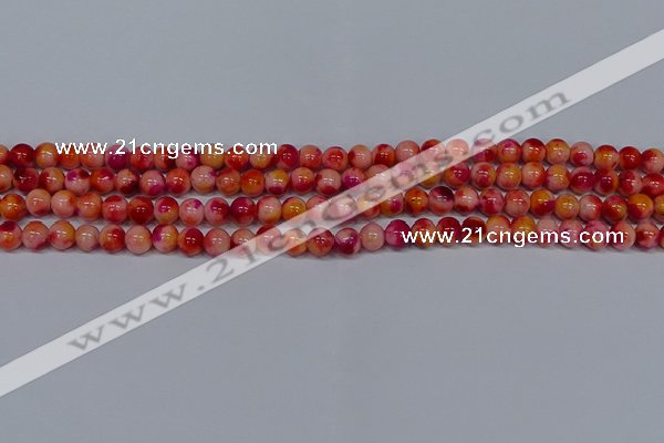 CMJ401 15.5 inches 6mm round rainbow jade beads wholesale