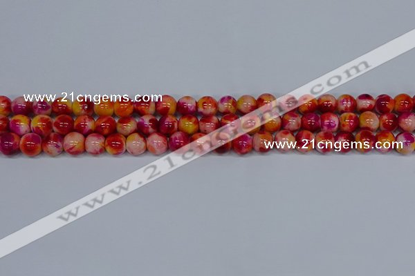 CMJ402 15.5 inches 8mm round rainbow jade beads wholesale