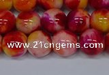 CMJ404 15.5 inches 12mm round rainbow jade beads wholesale