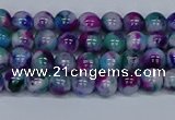 CMJ407 15.5 inches 4mm round rainbow jade beads wholesale