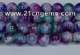 CMJ408 15.5 inches 6mm round rainbow jade beads wholesale