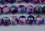 CMJ409 15.5 inches 8mm round rainbow jade beads wholesale