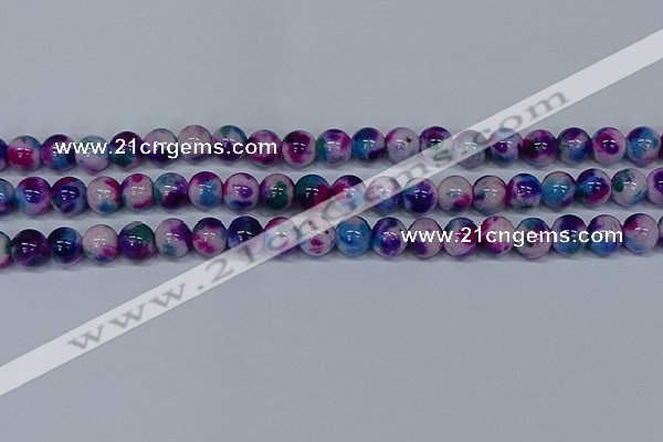 CMJ410 15.5 inches 10mm round rainbow jade beads wholesale