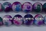 CMJ411 15.5 inches 12mm round rainbow jade beads wholesale