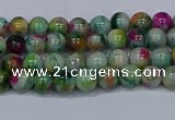 CMJ414 15.5 inches 4mm round rainbow jade beads wholesale