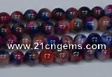 CMJ428 15.5 inches 4mm round rainbow jade beads wholesale