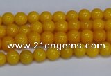 CMJ43 15.5 inches 4mm round Mashan jade beads wholesale