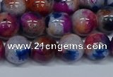 CMJ432 15.5 inches 12mm round rainbow jade beads wholesale