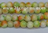 CMJ450 15.5 inches 6mm round rainbow jade beads wholesale