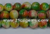 CMJ458 15.5 inches 8mm round rainbow jade beads wholesale