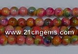 CMJ470 15.5 inches 4mm round rainbow jade beads wholesale