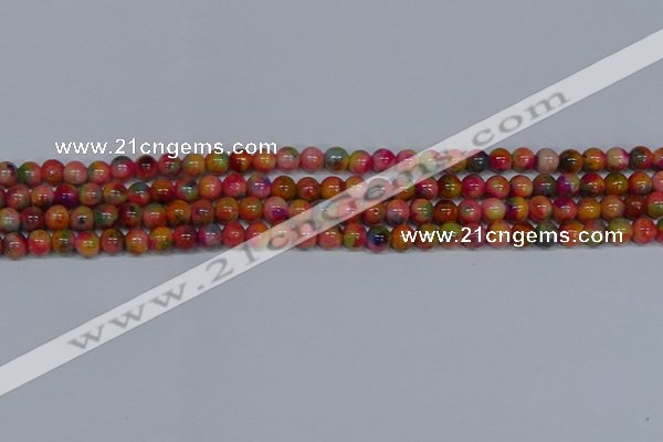 CMJ471 15.5 inches 6mm round rainbow jade beads wholesale