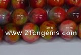 CMJ474 15.5 inches 12mm round rainbow jade beads wholesale