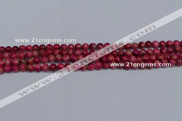 CMJ478 15.5 inches 6mm round rainbow jade beads wholesale