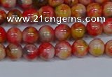 CMJ485 15.5 inches 6mm round rainbow jade beads wholesale