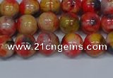 CMJ486 15.5 inches 8mm round rainbow jade beads wholesale