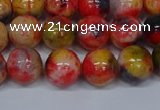 CMJ487 15.5 inches 10mm round rainbow jade beads wholesale