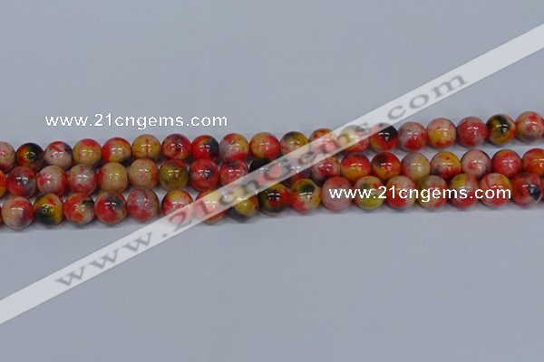 CMJ487 15.5 inches 10mm round rainbow jade beads wholesale