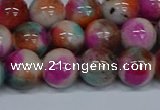 CMJ495 15.5 inches 12mm round rainbow jade beads wholesale
