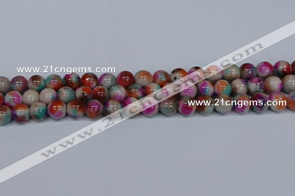 CMJ495 15.5 inches 12mm round rainbow jade beads wholesale