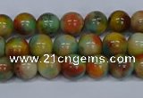 CMJ500 15.5 inches 8mm round rainbow jade beads wholesale