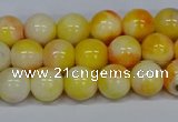 CMJ507 15.5 inches 8mm round rainbow jade beads wholesale